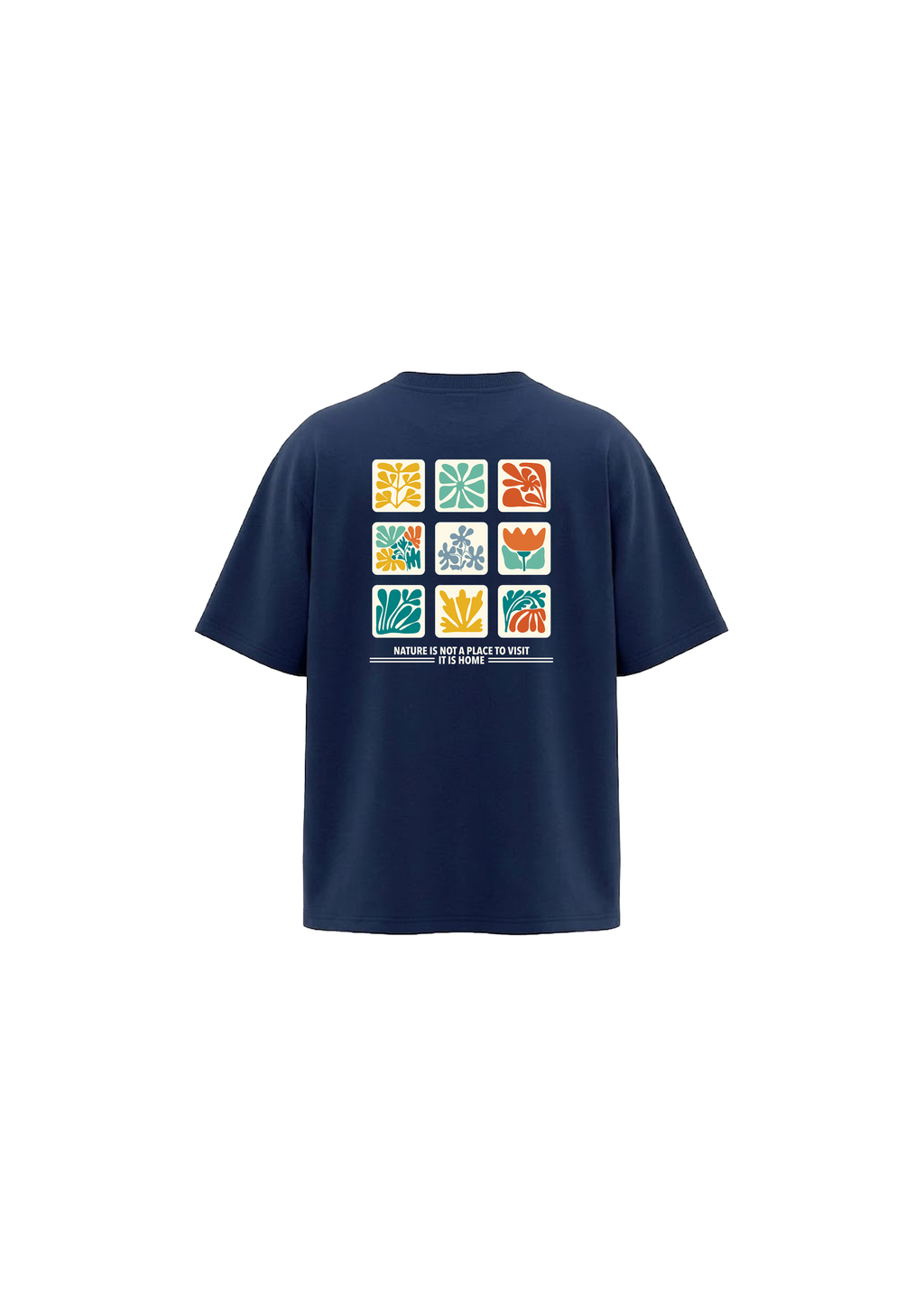 Mens Navy Oversized T-shirt – In Your Natural State