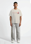 The 'Quiet Journey' Oversized Tee — Cream