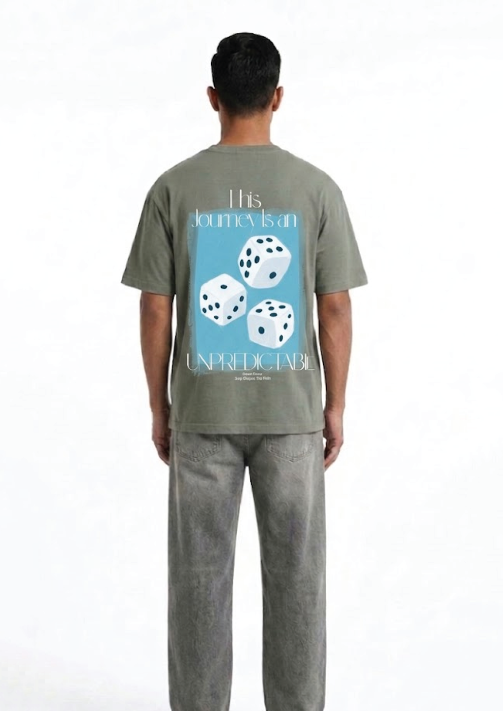 The 'Unpredictable' Oversized Tee — Sage
