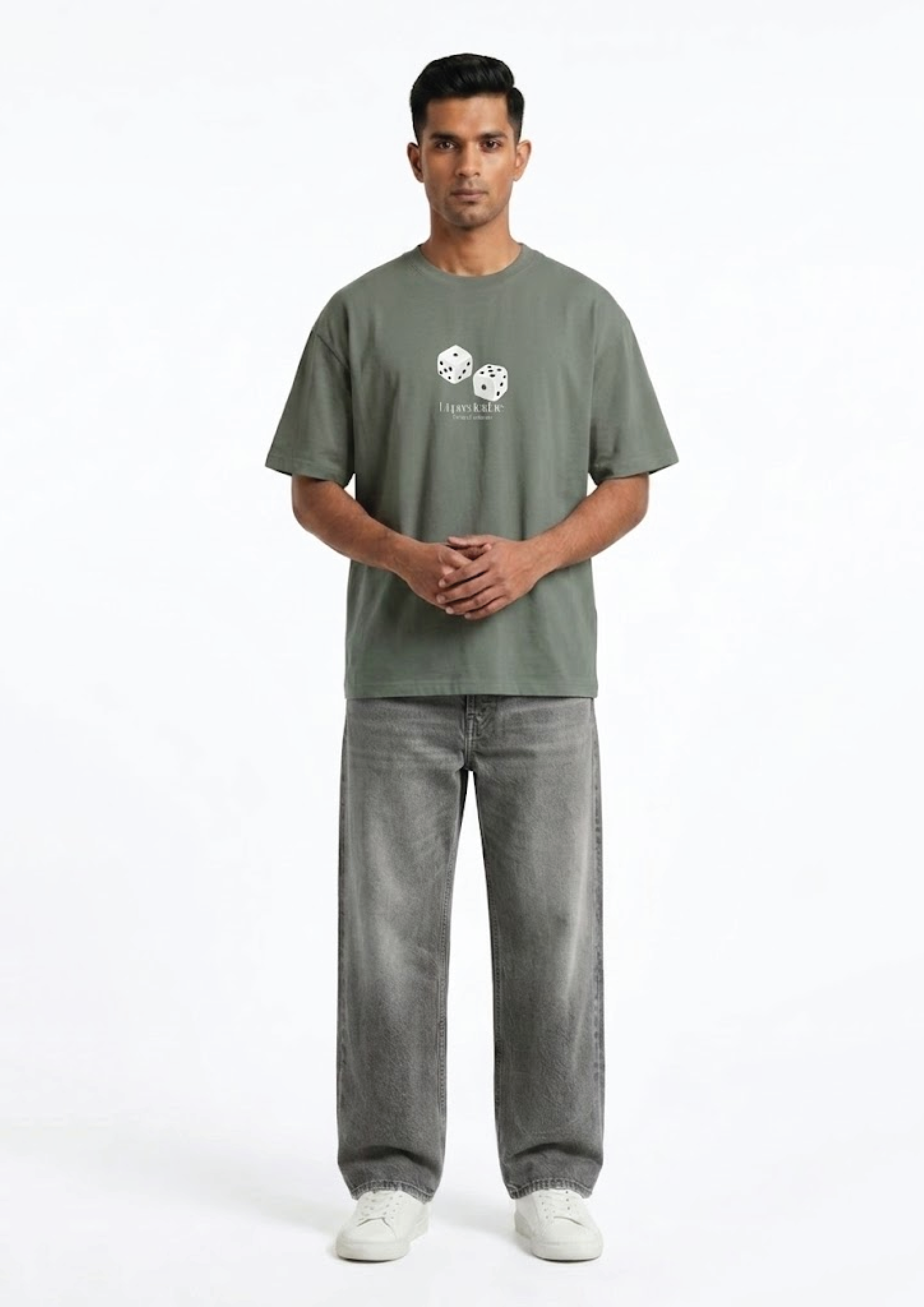 The 'Unpredictable' Oversized Tee — Sage