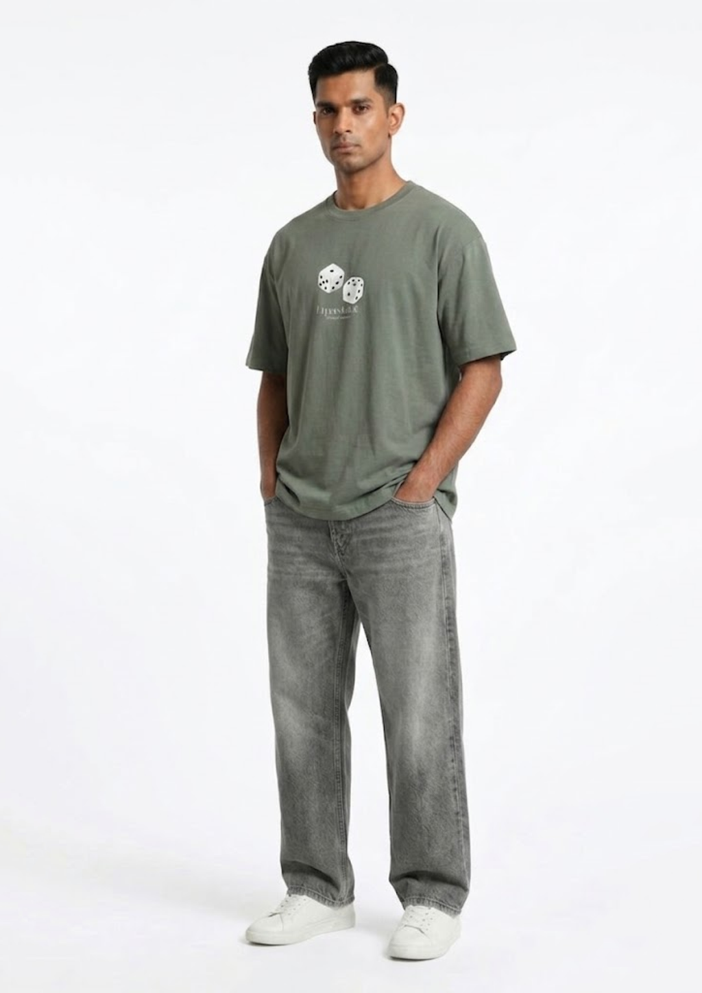 The 'Unpredictable' Oversized Tee — Sage