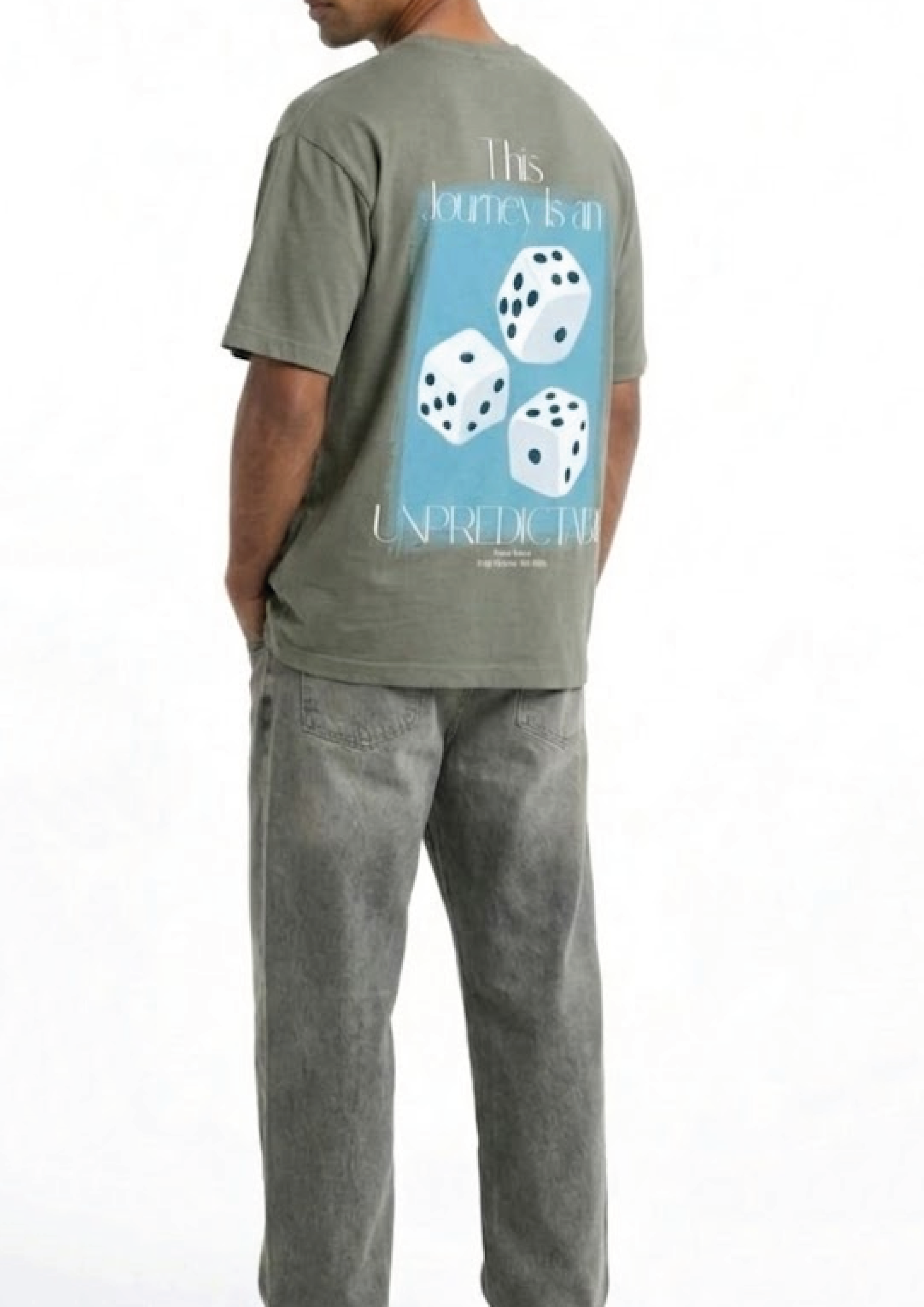 The 'Unpredictable' Oversized Tee — Sage