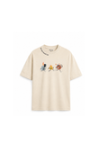 Burnout Club Graphic Tee for Men | Oversized Fit