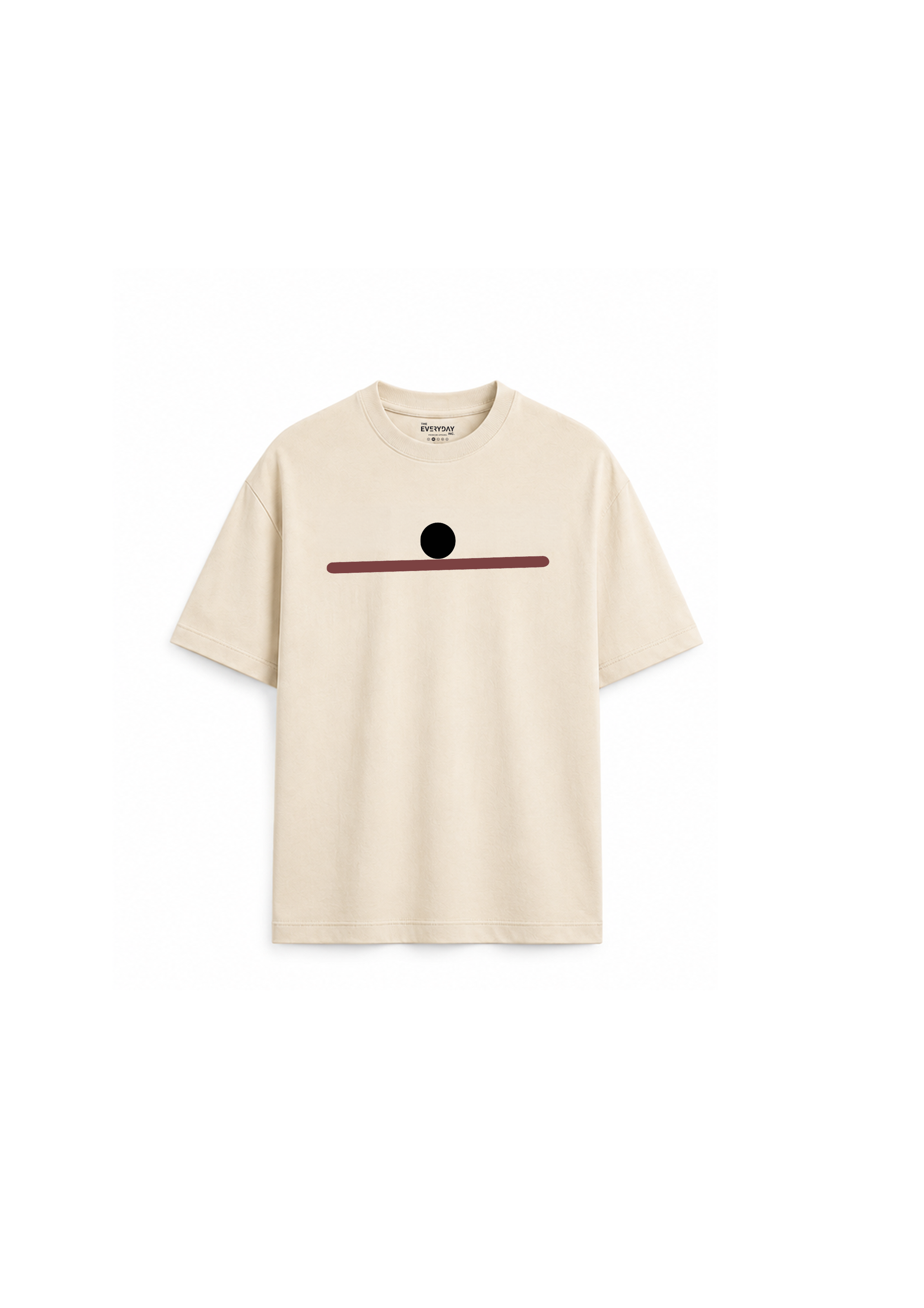 Balance Tee – Minimal Graphic Oversized T-Shirt