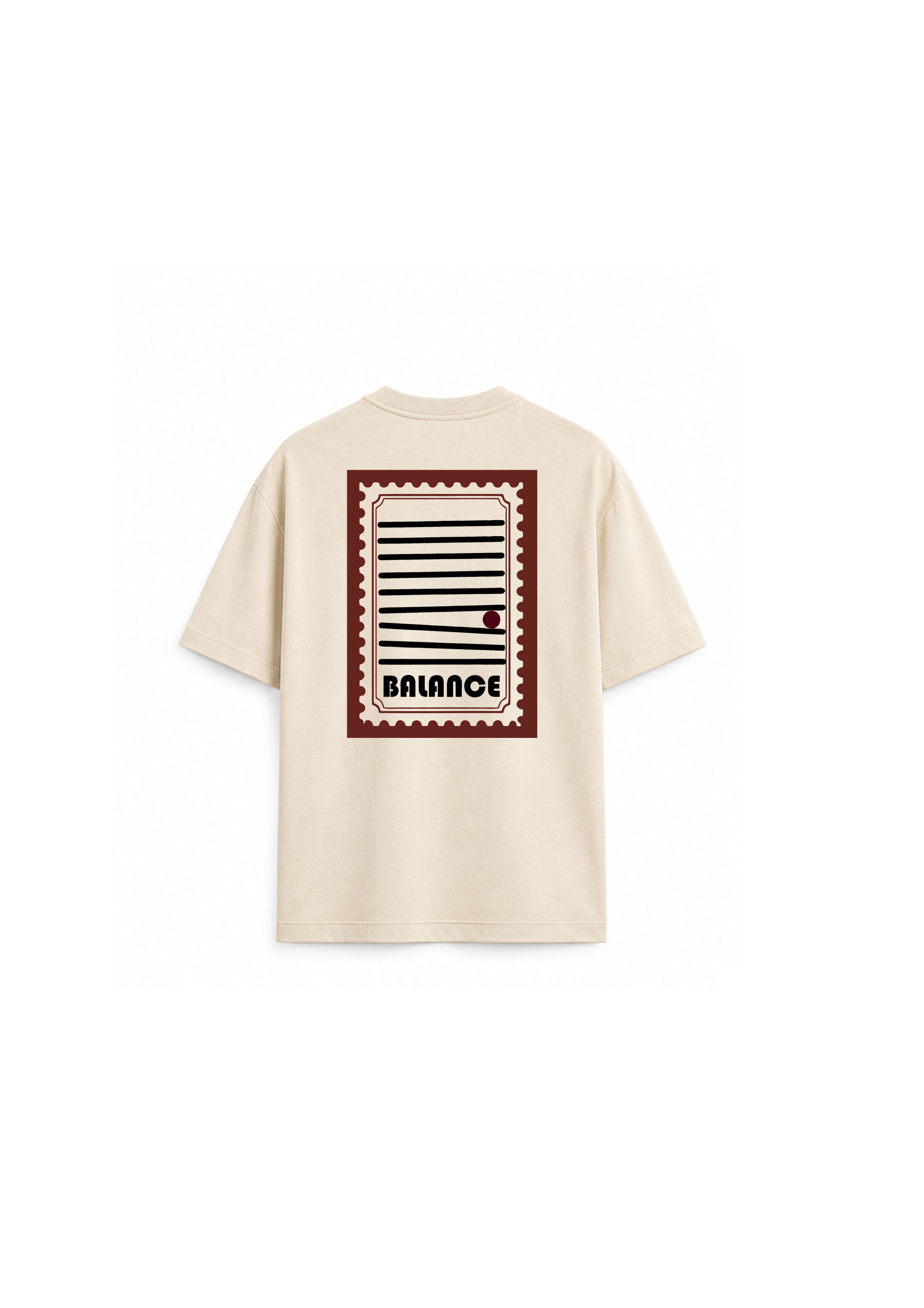 Balance Tee – Minimal Graphic Oversized T-Shirt