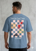 Mens over size T shirt Blue