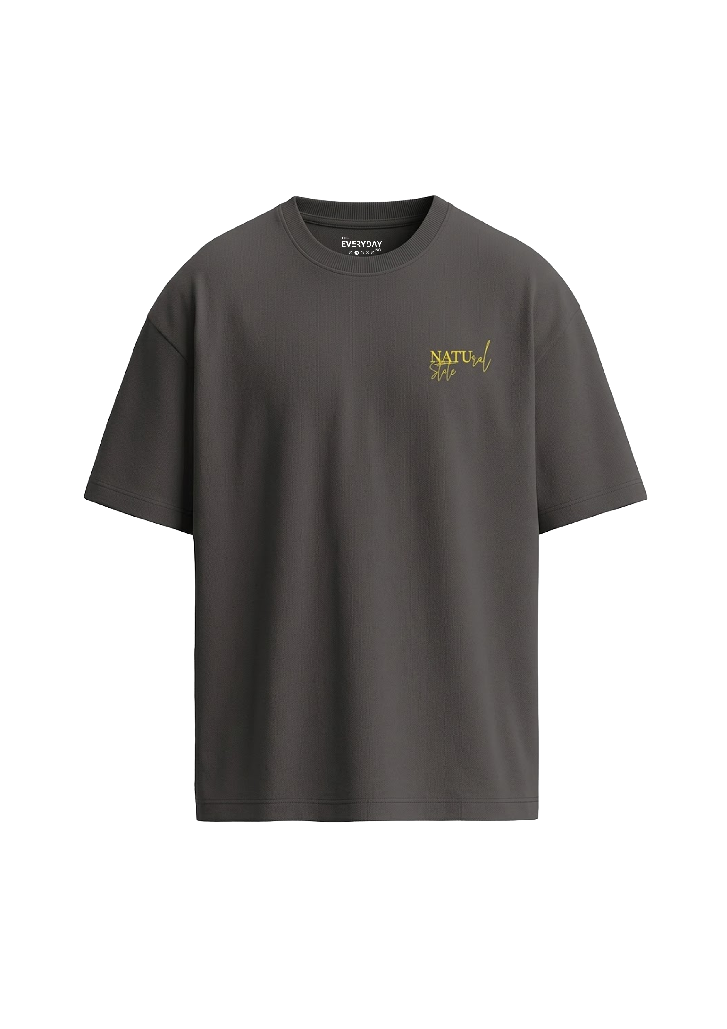 The 'Natural State' Oversized Tee — Charcoal