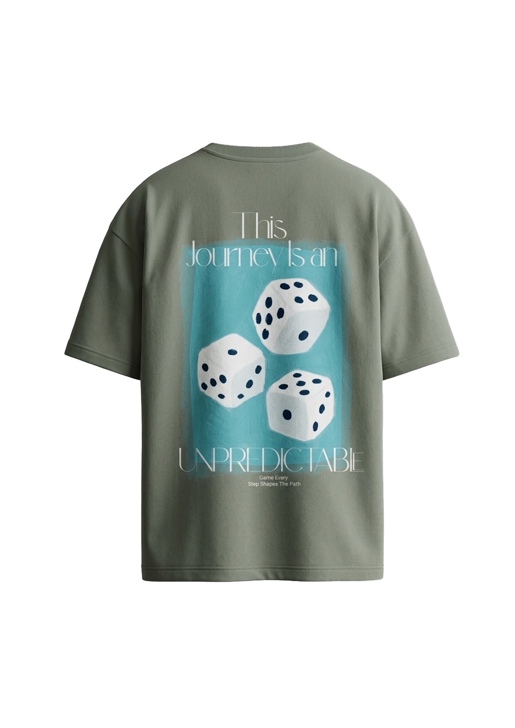 The 'Unpredictable' Oversized Tee — Sage
