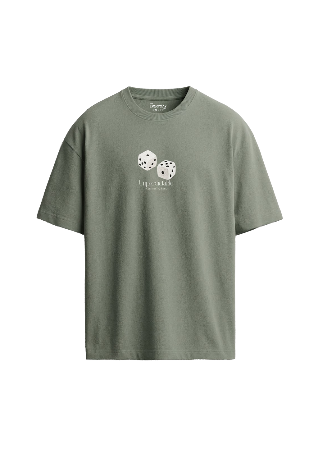 The 'Unpredictable' Oversized Tee — Sage